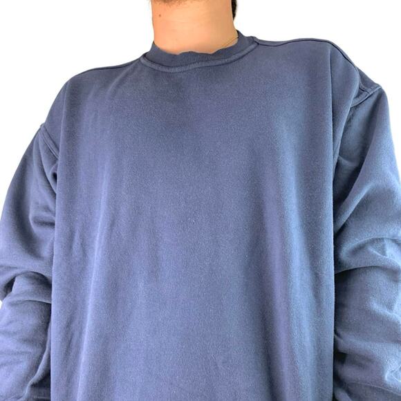 Vintage 90s Pluma by Russell Athletic Blue Crewneck Sweatshirt - Picture 1 of 4